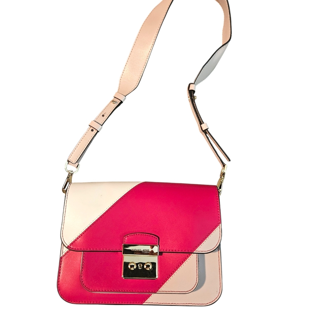 Michael Kors Pink and Cream Mini Bag